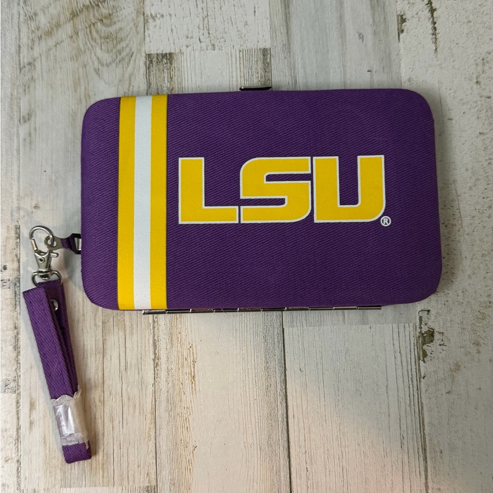 Purple LSU Wallet Card Holder